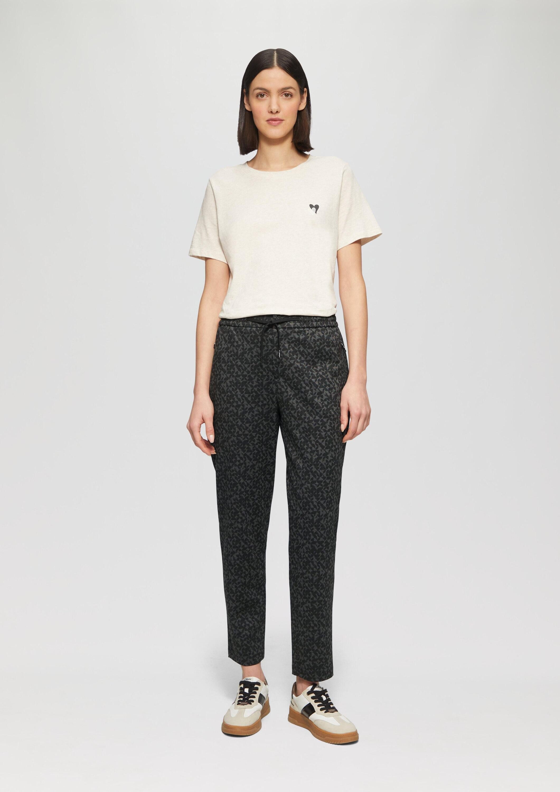 s.Oliver 7/8-Hose Hose Gemusterte Jogpants und günstig online kaufen