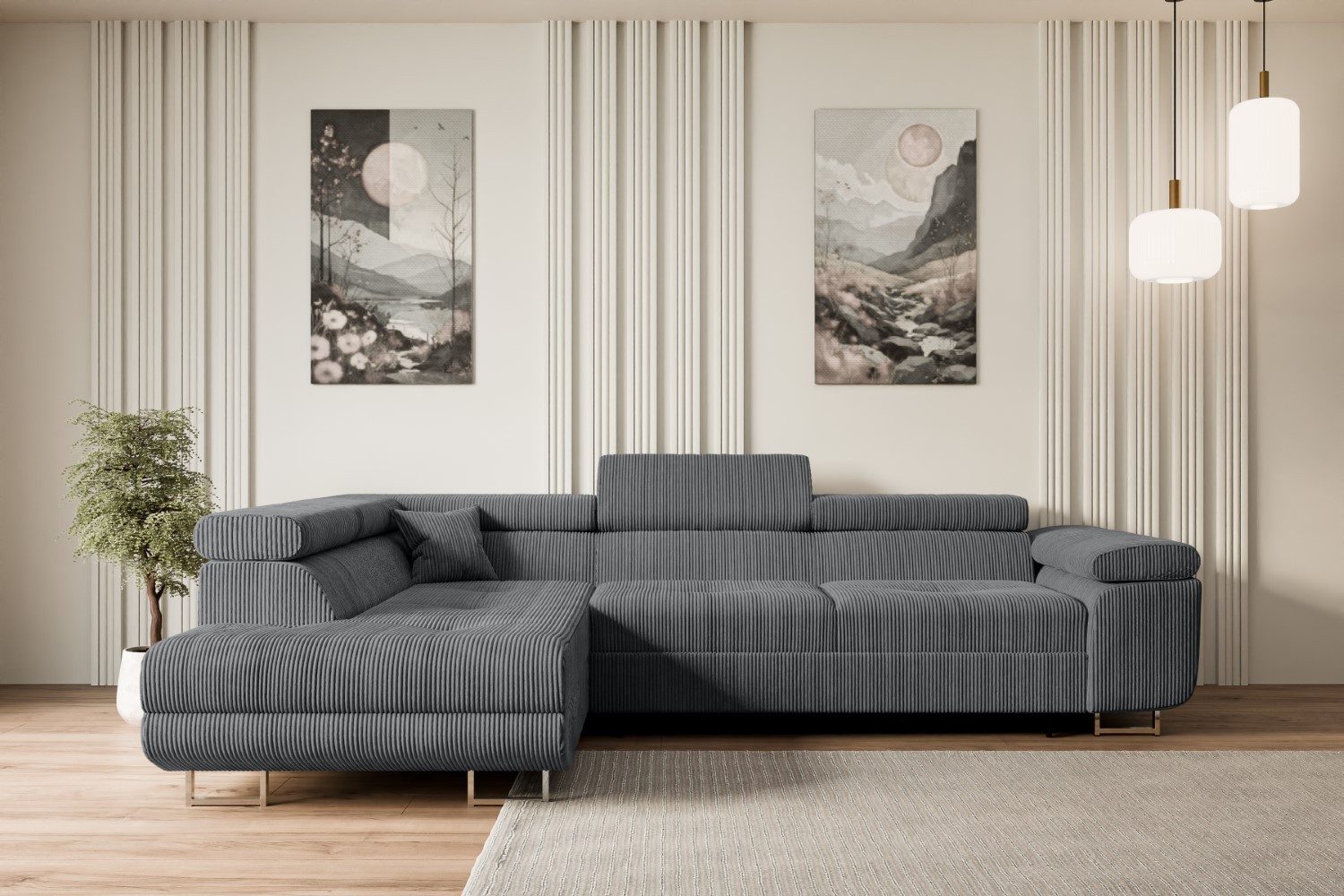 ALTDECOR Ecksofa GUSA-L, Couch mit Schlaffunktion, günstig online kaufen