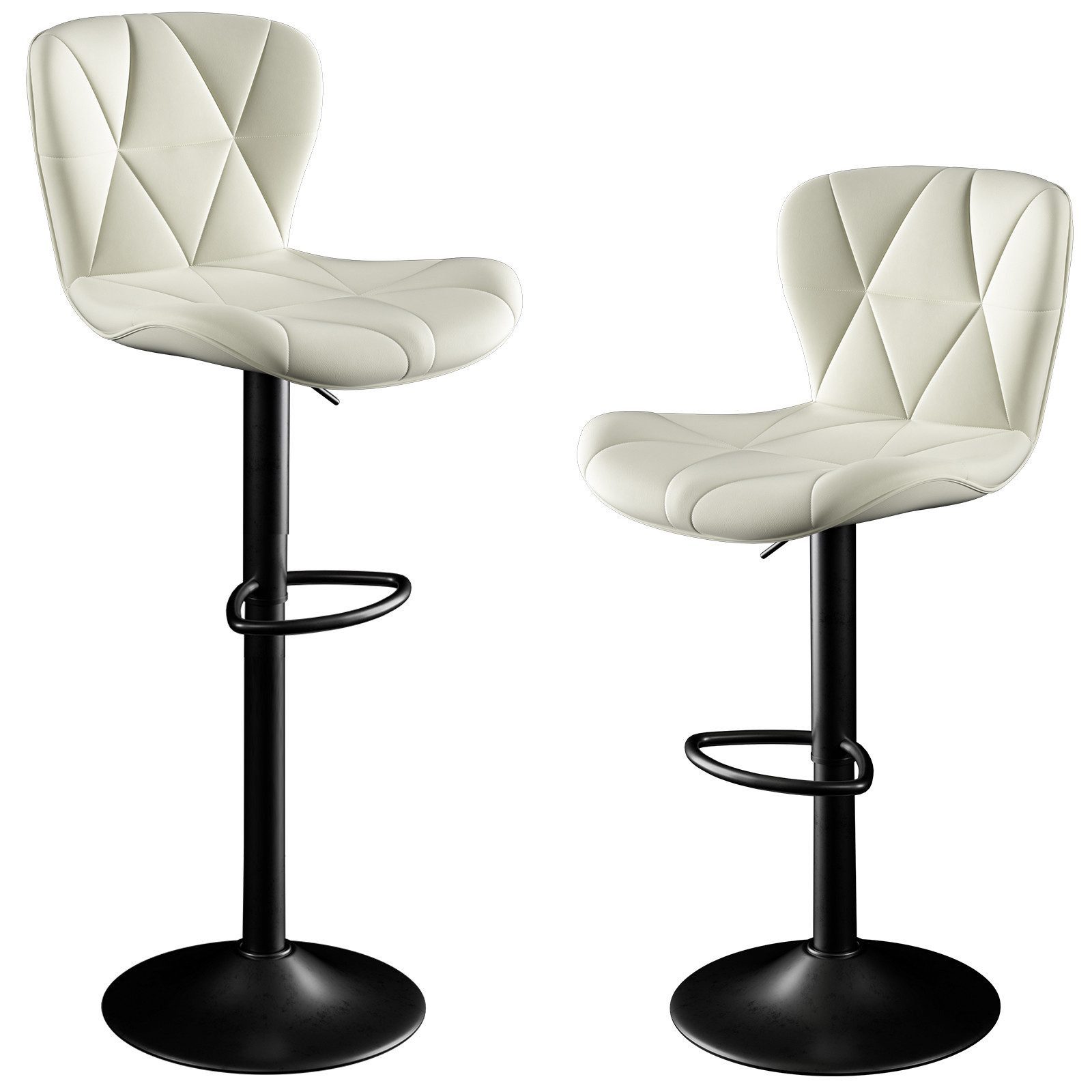 HawthyHome Barhocker Barstuhl, Höhenverstellbar mit Rückenlehne, 360° Drehb günstig online kaufen