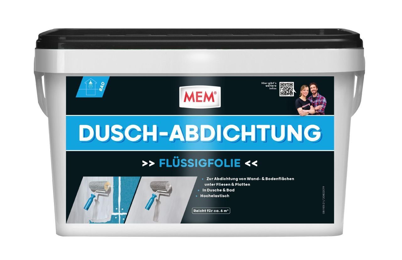 MEM Bauchemie Kunststoff Bodenfliese MEM Dusch-Abdichtung 8 kg, Grau | Fliesen