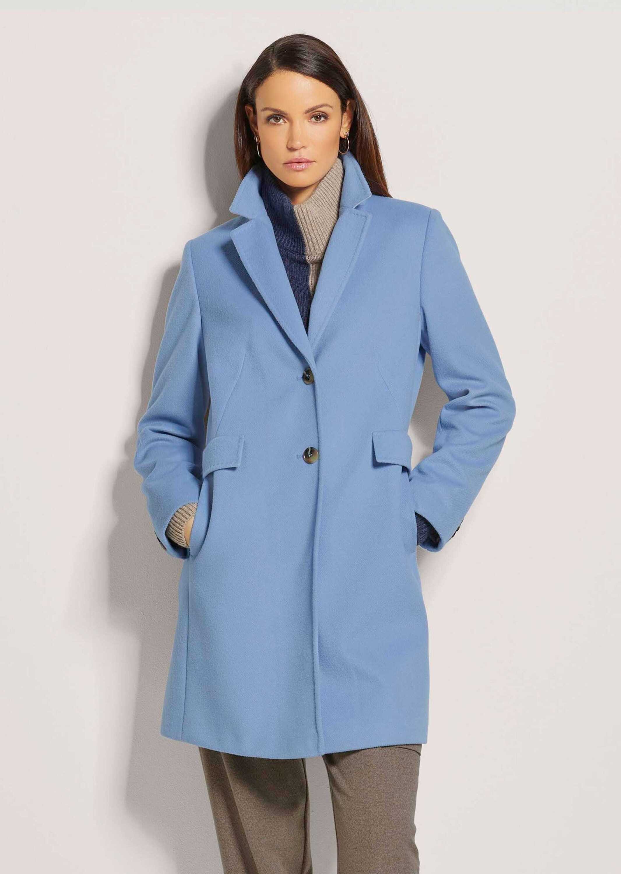 Damen Mantel Only Wollmantel Blau Wollmantel Madeleine Madeleine