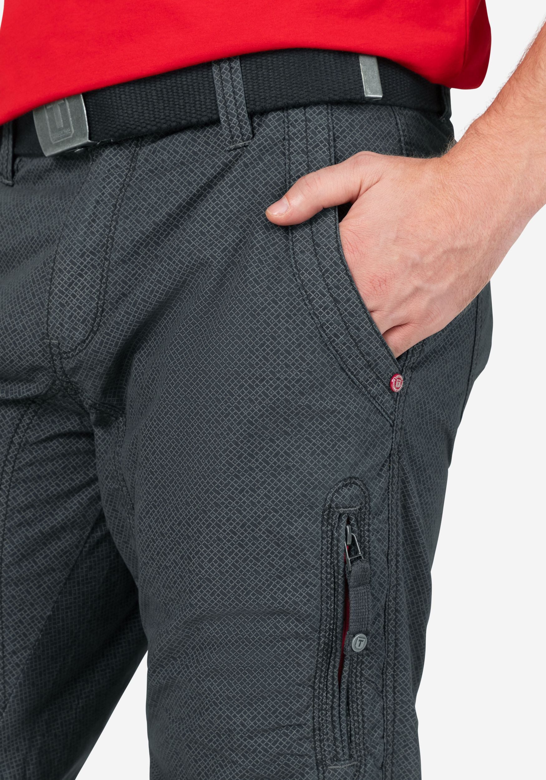TIMEZONE Chinoshorts Kurzes Design Herrenhose mit Gürtel und Cargo-Taschen Regular ConnorTZ Short