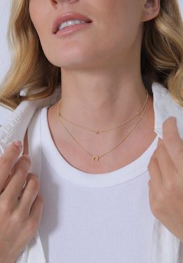 Elli Collier Choker Layer Halbmond und Sterne 925er Silber