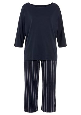 Schiesser Schlafanzug "Modern Nightwear" (2 tlg) in 3/4-Länge, seitliche Taschen