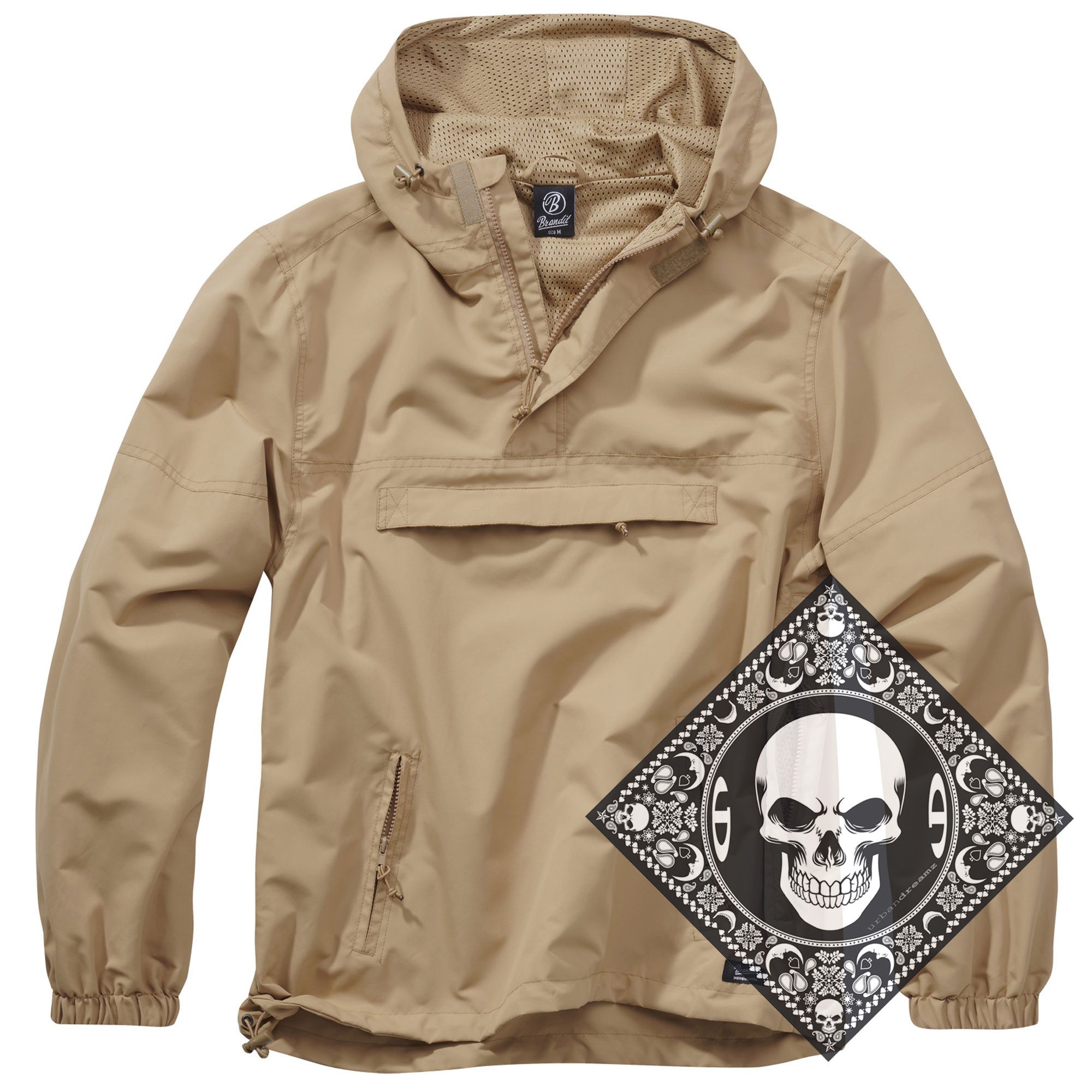 Brandit Allwetterjacke Herren Sommer Windbreaker Jacke US Version