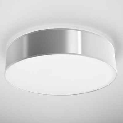 famlights Deckenleuchte, Deckenleuchte Annalena in Silber E27 max. 3 x 60W 450 mm, keine Angabe, Leuchtmittel enthalten: Nein, warmweiss, Deckenlampe, Deckenbeleuchtung, Deckenlicht