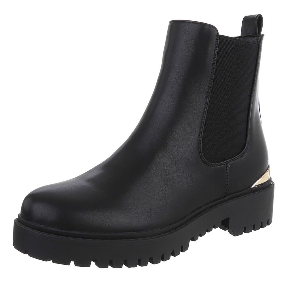 Ital-Design Stylische Chelsea Boots mit elastischen Einsätzen für Damen Sti günstig online kaufen