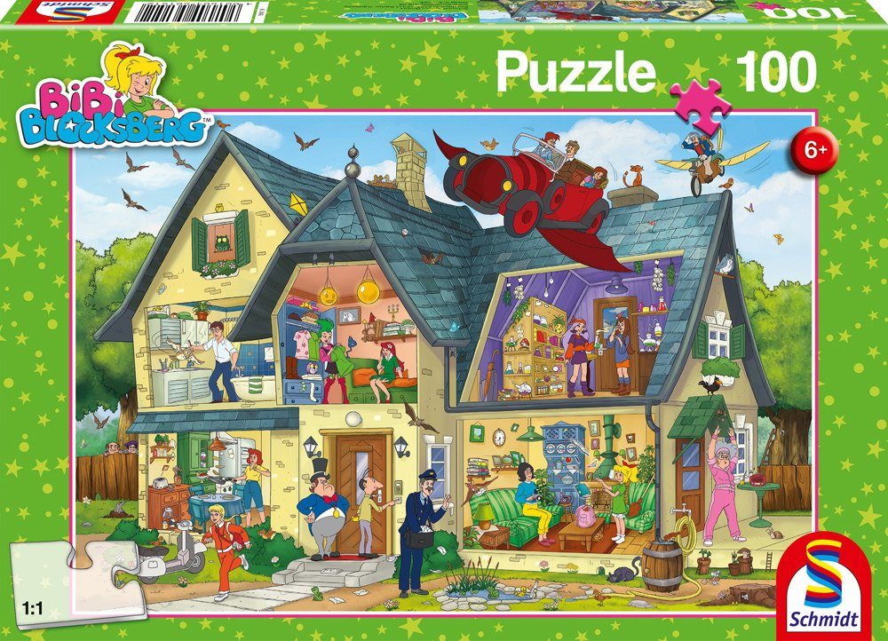 Bibi Teile Puzzle Blocksberg was ist Schmidt 56151, los! 100 Puzzleteile Blocksberg Bei Bibi 100 Spiele