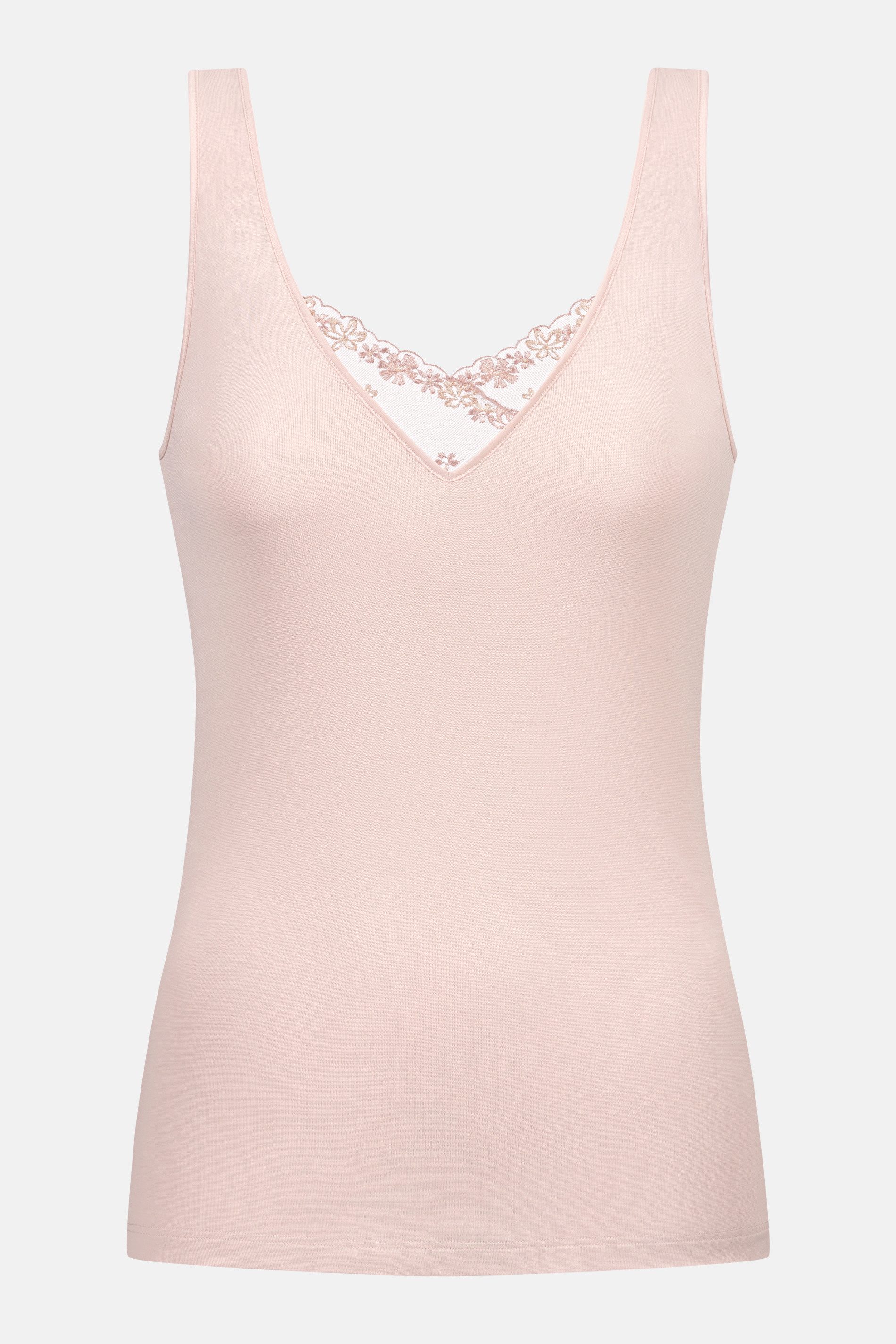 Mey Trägertop Serie Pretty Sense Uni (1-tlg) Florale Spitze, Elastisch, Ohne Seitennähte, Hautfreundlich