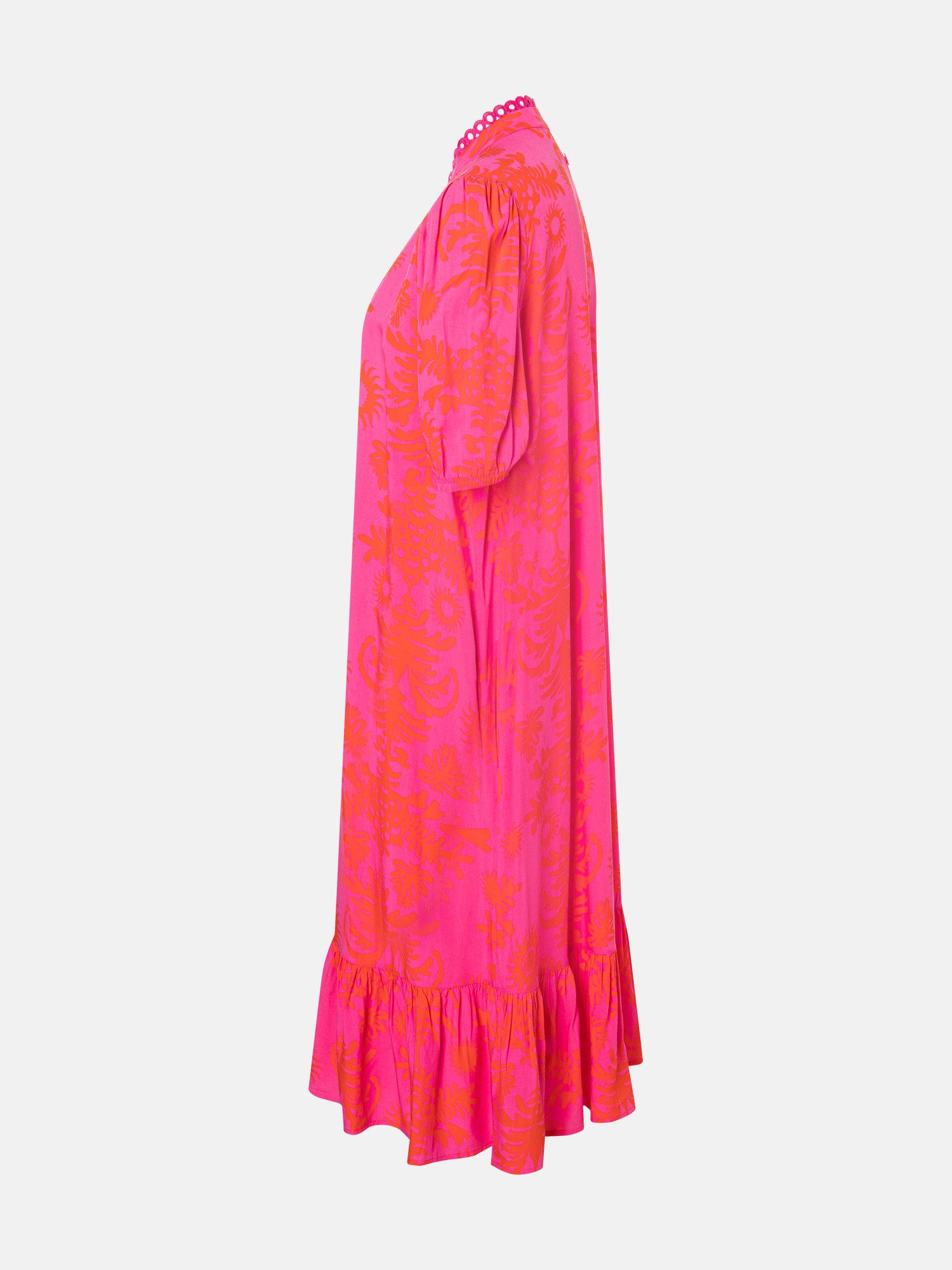 Lieblingsstück Druckkleid EddaL mit Rüschen-Details, Langarm