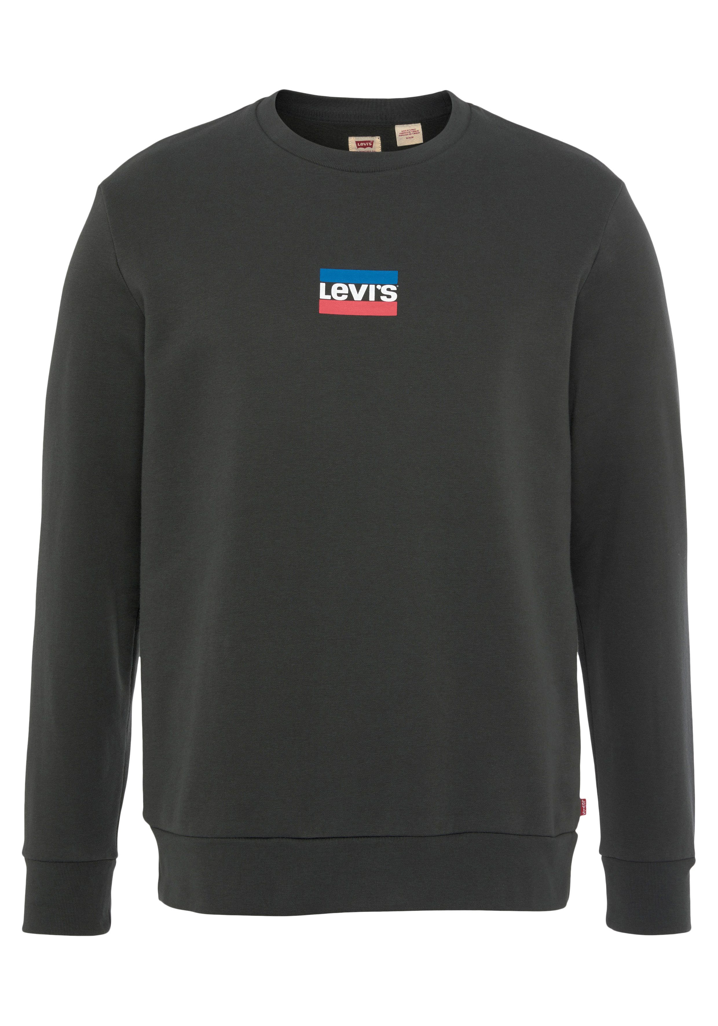 Levi's®-Print Brust Sweatshirt mit GRAPHIC CREW anthrazit der STANDARD Levi's® auf