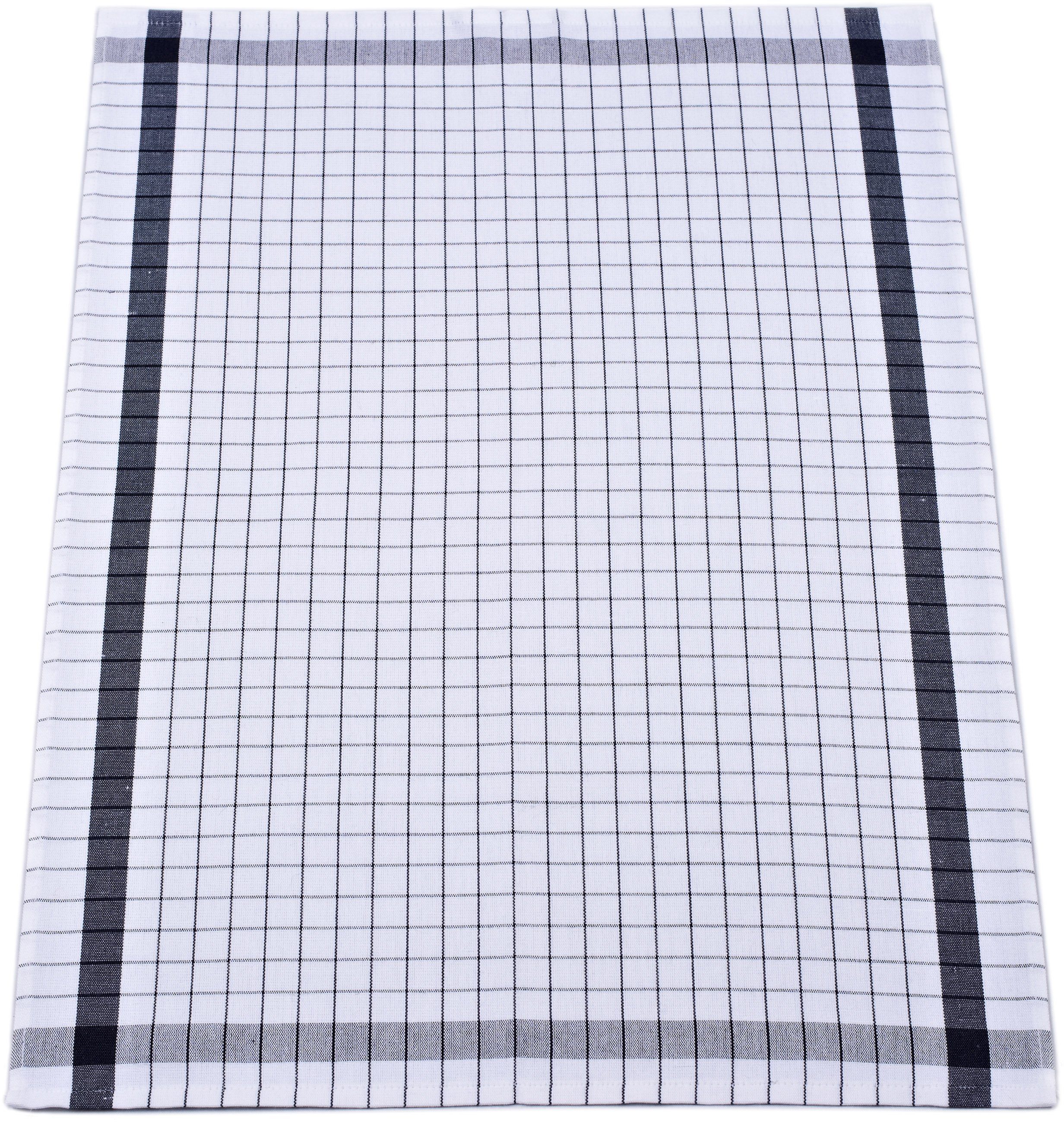 ROSS Geschirrtuch Exclusiv, (Set, 3-tlg), Karofond, 50% Baumwolle, 50% Lein günstig online kaufen