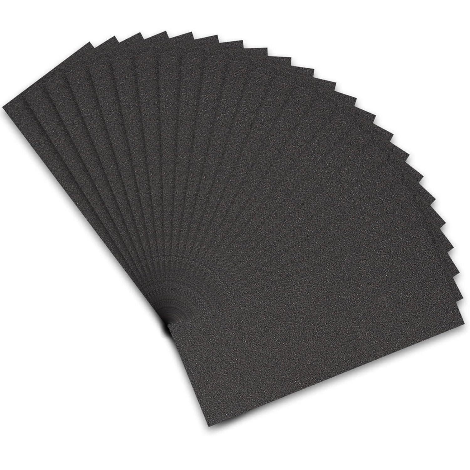 LuxusKollektion Schleifpapier Schleifpapier Set Profi Körnung Nass Siliziumkarbid 21 Sheets 240 Grit