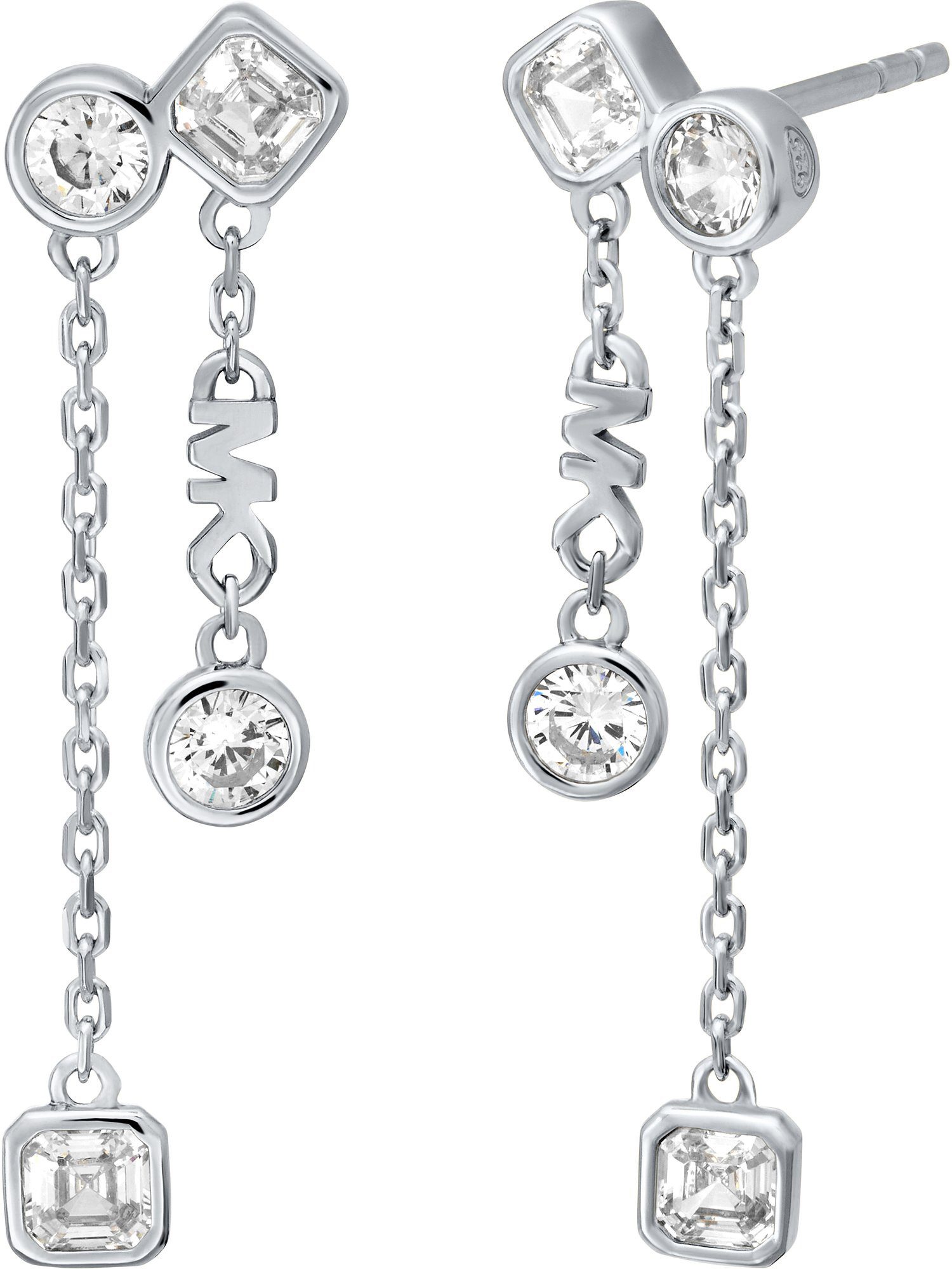 MICHAEL KORS Paar Ohrhänger Michael Kors Damen-Ohrhänger 925er Silber Zirkonia