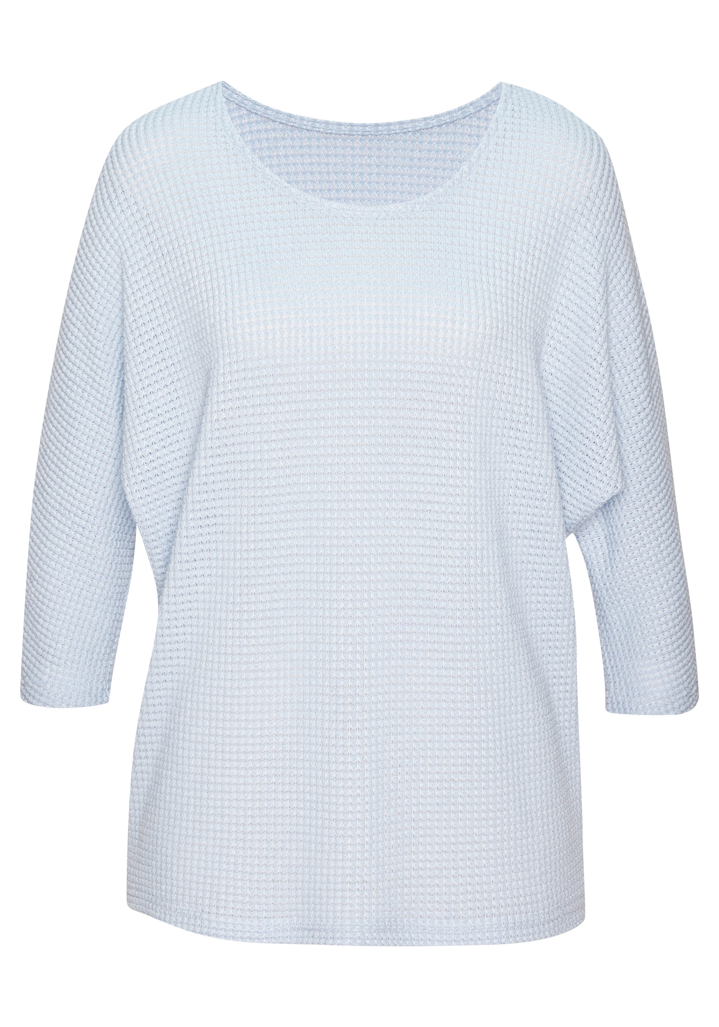 Vivance 3/4-Arm-Shirt aus bügelfreiem Waffelstrick aus bügelfreier Strickqualität. € 24,99