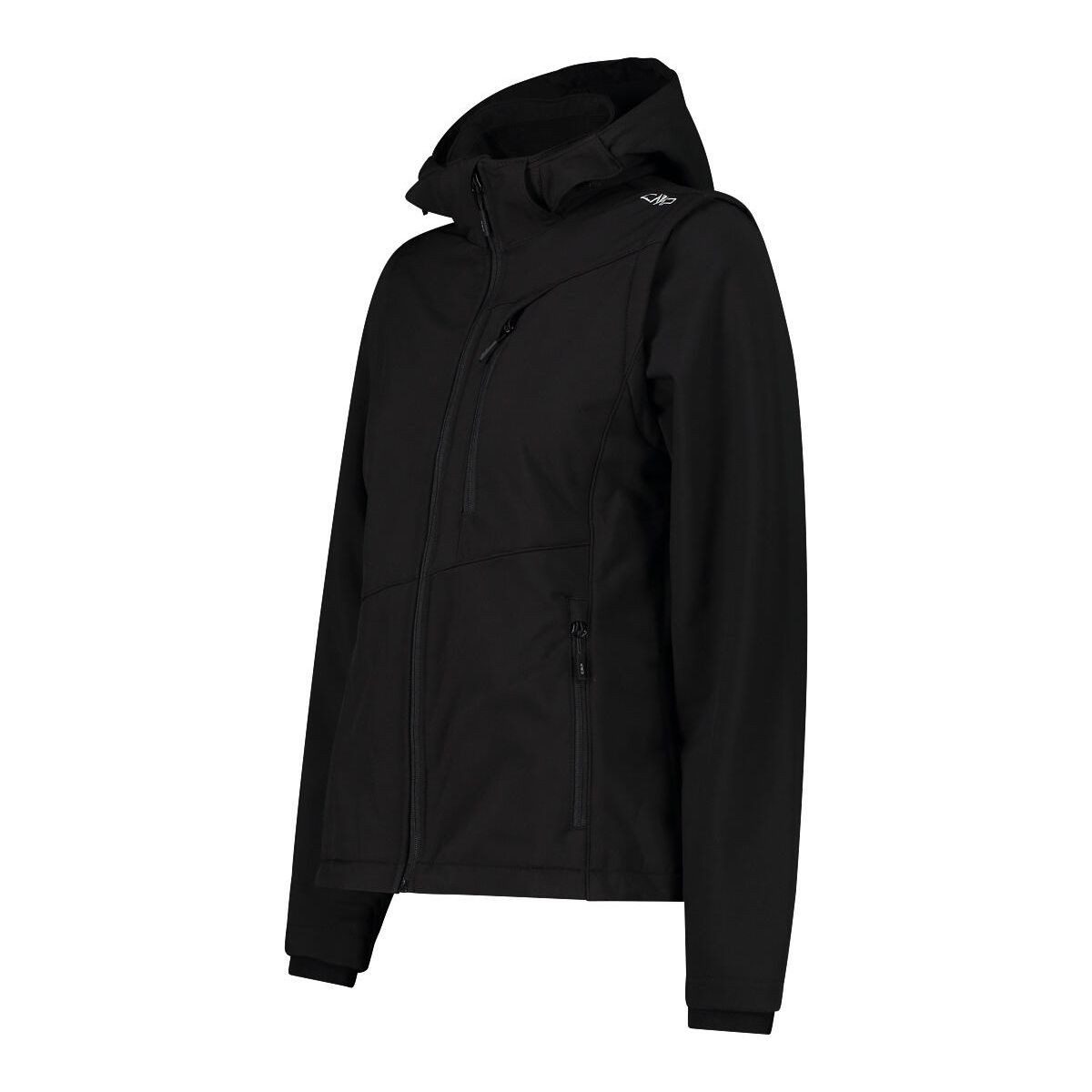 CMP Funktionsweste Woman Jacket Zip Hood With Detachable Sleeves Vielseitige Softshell-Jacke mit abnehmbaren Ärmeln und Kapuze, ideal