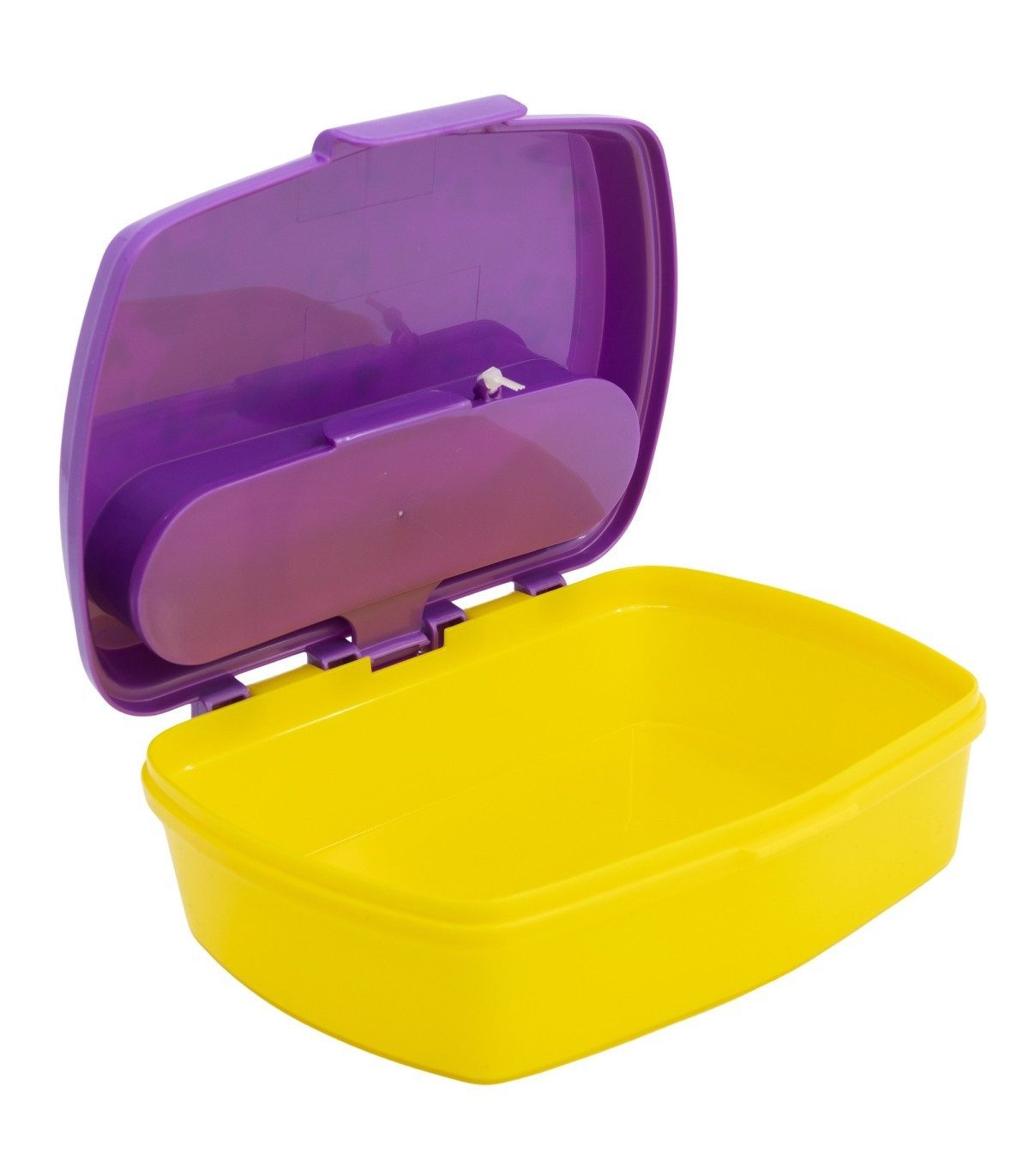 Disney Minnie Mouse Lunchbox Sandwichbox mit Besteck Kinder Brotdose Lunchbox, Polyethylen