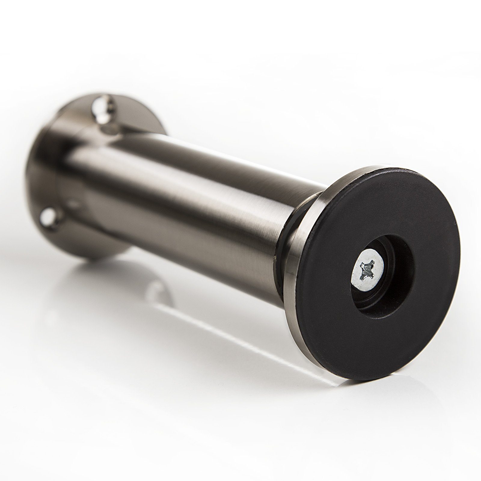 SO-TECH® Möbelfuß ALPHA, belastbar bis 250 kg, höhenverstellbar bis 15 mm, (1-St), Höhe 50 mm, Aluminium, schwarz eloxiert