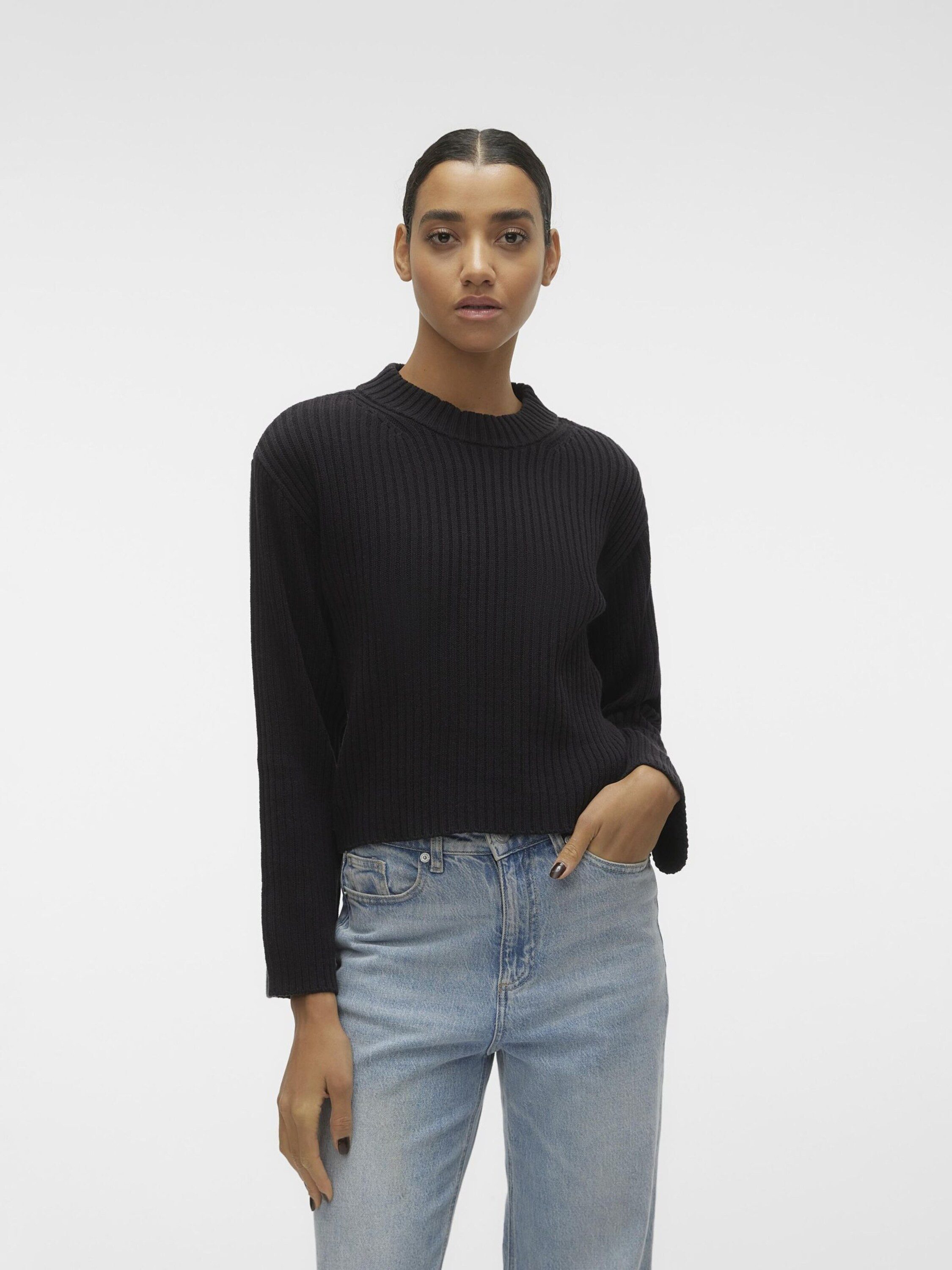 Vero Moda Rundhalspullover Hilde (1-tlg) Plain/ohne günstig online kaufen