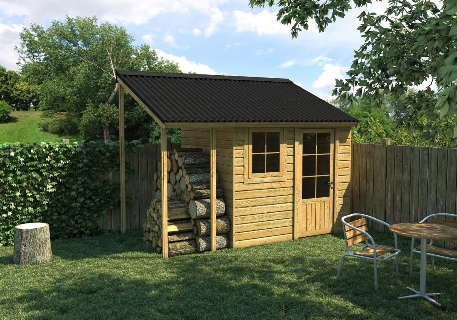 Onduline Dachpappe Dachplatte Easyline® Wellplatte Gartenhaus, Farbe: grau, wellig, 0.76 m² pro Paket, (1-St), Größe: 1000 x 760 x 2,6 mm, Profil: 95/38