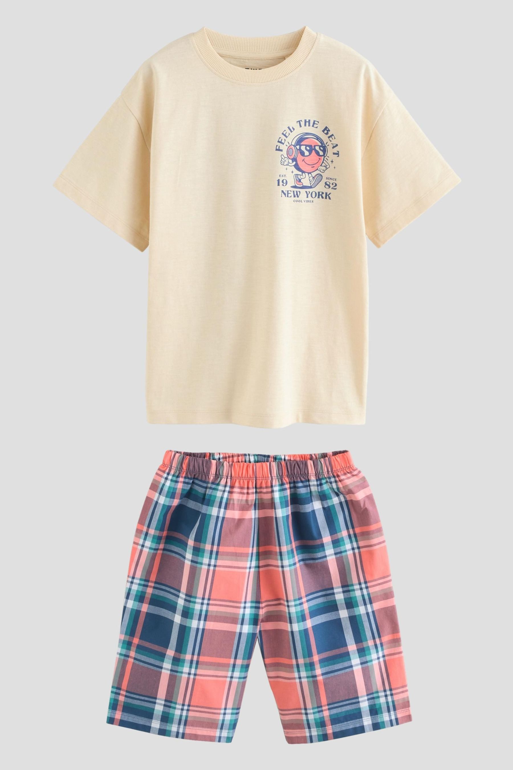 Next Pyjama Kurze Schlafanzüge aus kariertem günstig online kaufen