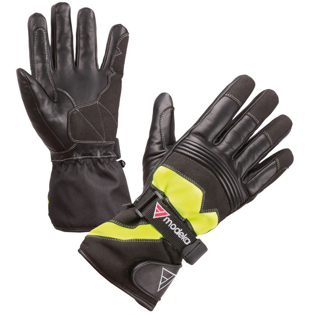 Evo Black/Neon Modeka Handschuhe Freeze Motorradhandschuhe