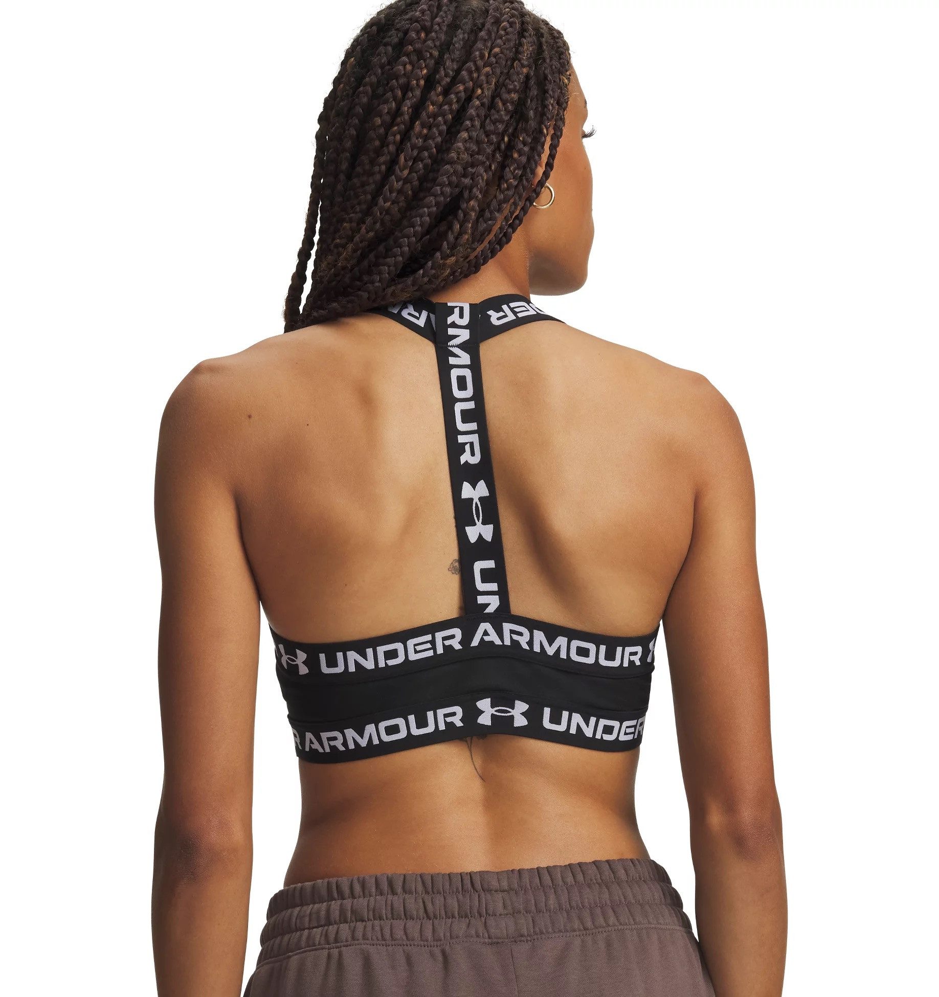 Under Armour® Sport-BH HEATGEAR MID T-BACK Sport-BH ohne Bügel, für Training und Fitness, mit T-Back-Schnitt