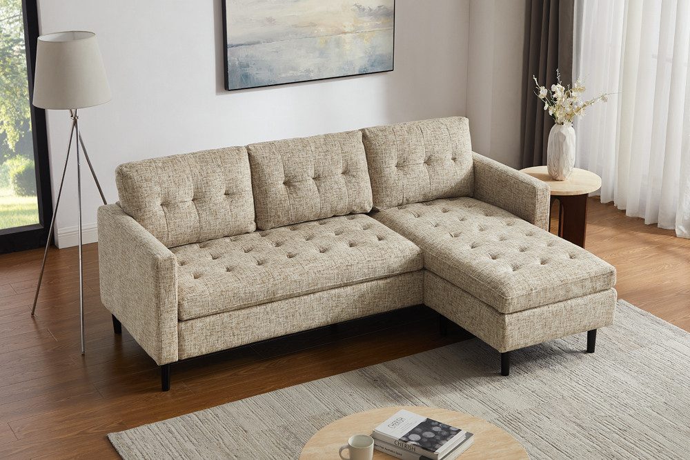 riess-ambiente Ecksofa STOCKHOLM 220 cm beige günstig online kaufen