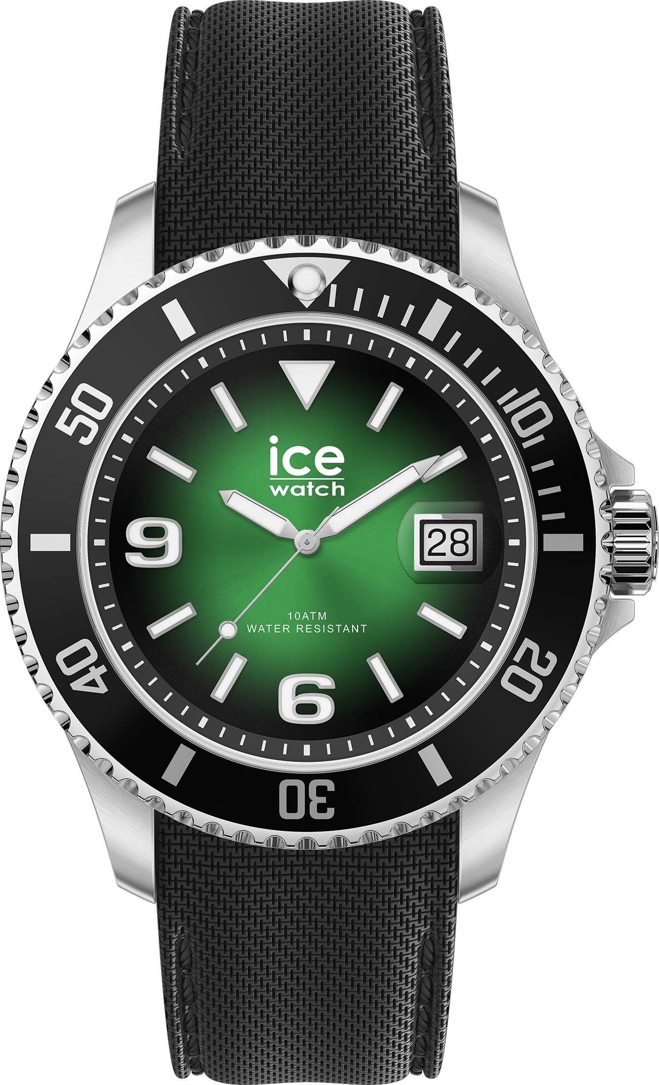 Vorbildlich green Quarzuhr grün ICE L, ice-watch 020343 steel- Deep