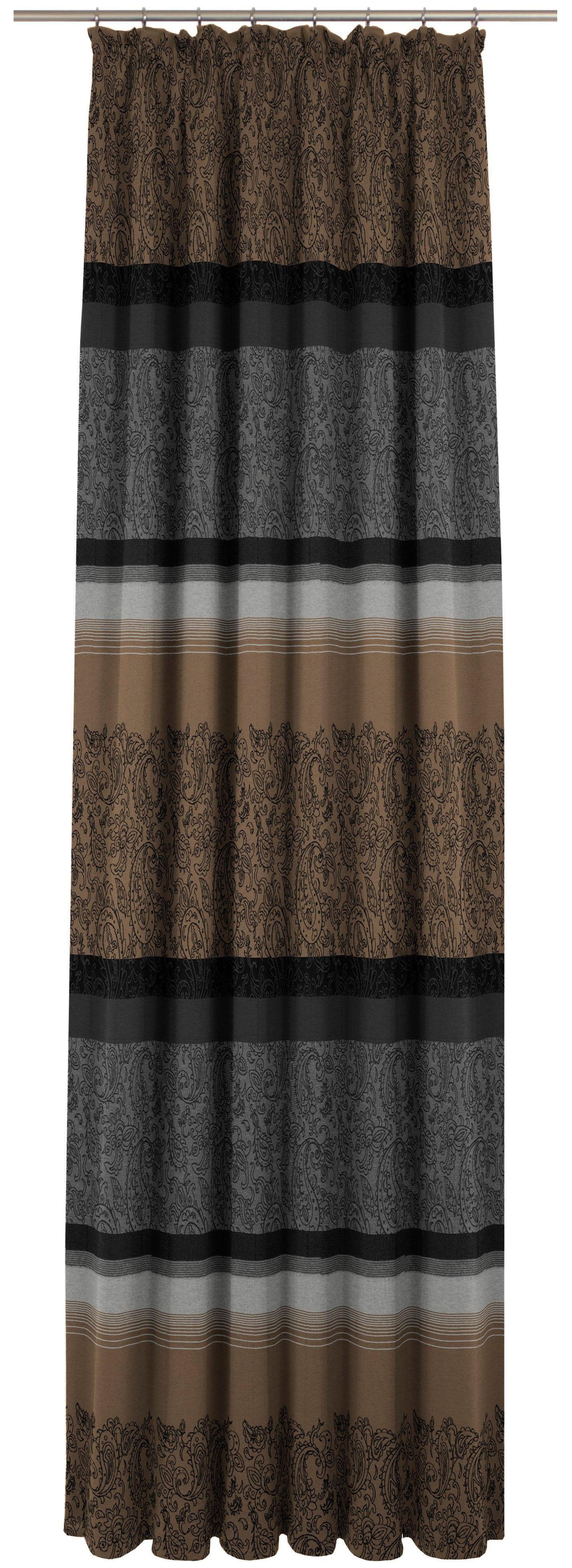 Wirth Vorhang Maribor (1 St), Kräuselband, blickdicht, Jacquard