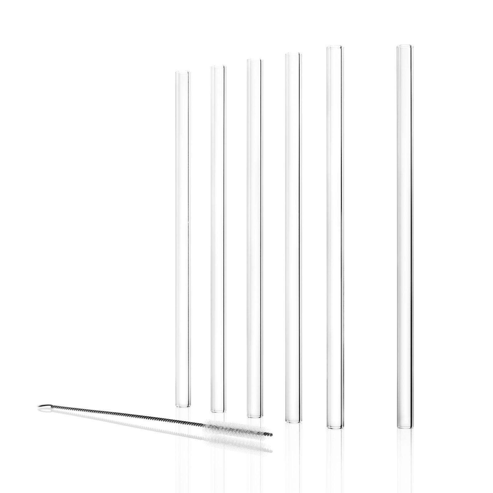 Trinkhalme Bar Glastrinkhalme 23 cm 7er Set