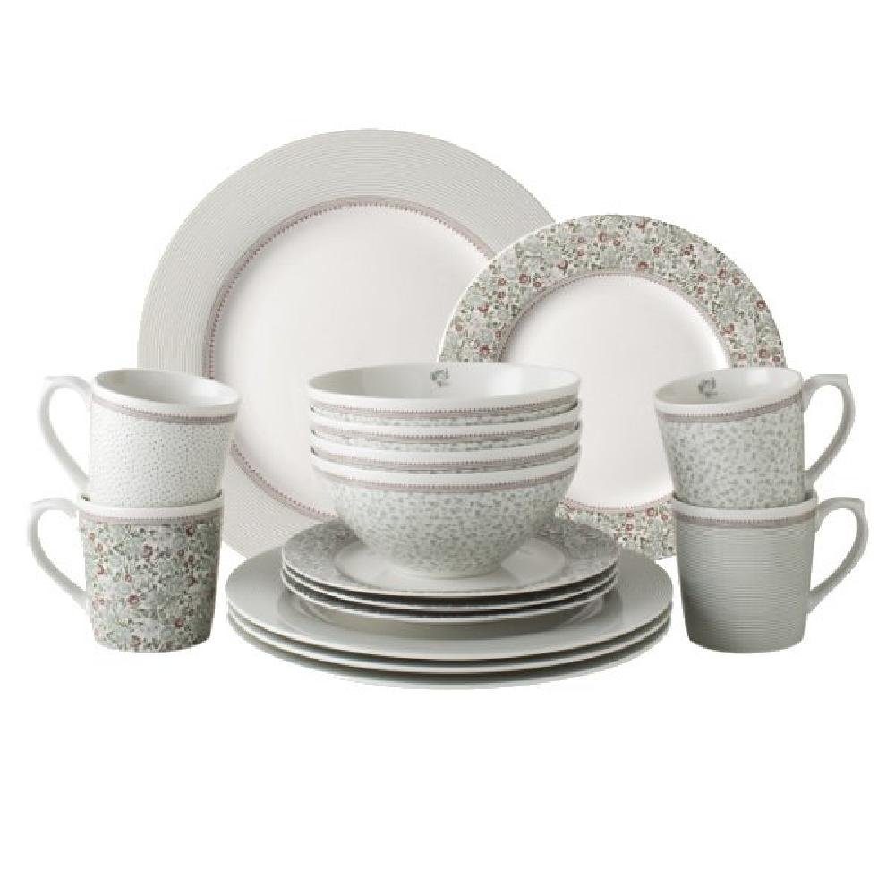 LAURA ASHLEY Geschirr-Set Geschirr-Set Wild Clematis (16-teilig)