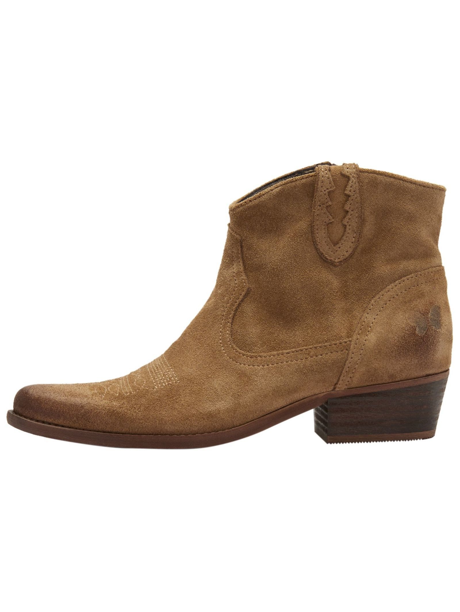 Felmini Stiefelette Leder . Cowboy Stiefelette