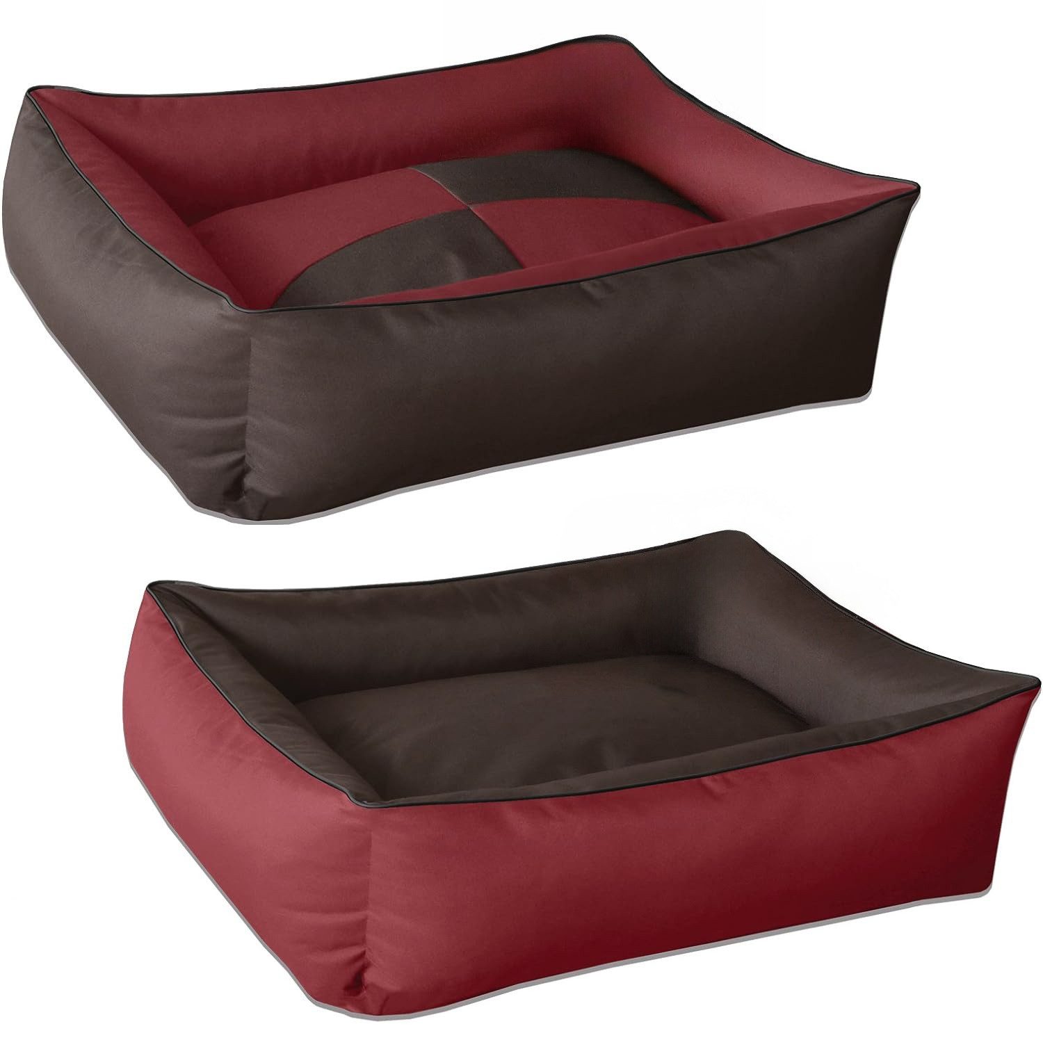BedDog Tierbett Hundebett MAX QUATTRO mit Rand, Bezug abnehmbar