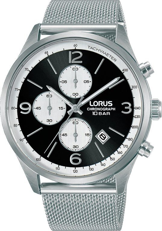 LORUS Chronograph RM317HX9, Armbanduhr, Quarzuhr, Herrenuhr, Stoppfunktion, Datum