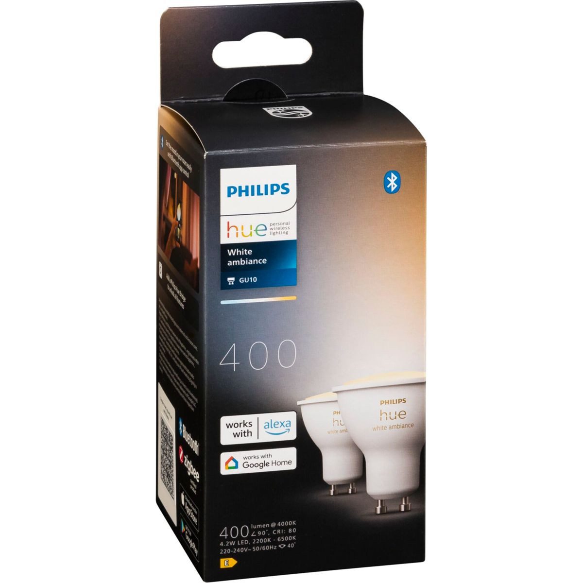 Philips Außen-Wandleuchte Hue Set GU10 BT 2er 5W 400lm Ambiance