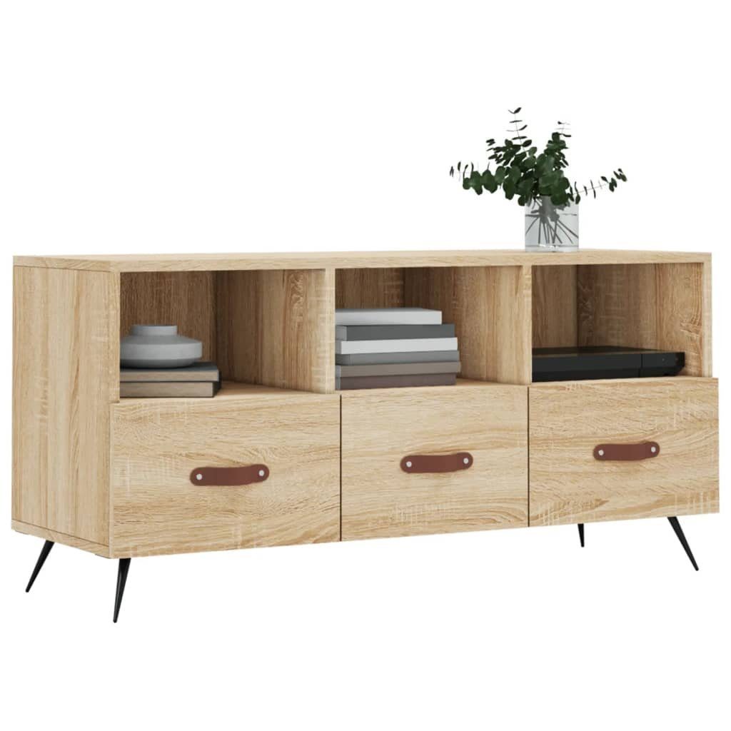 Eiche Sonoma-Eiche Sonoma TV-Schrank 102x36x50 Holzwerkstoff (1-St) cm vidaXL TV-Schrank