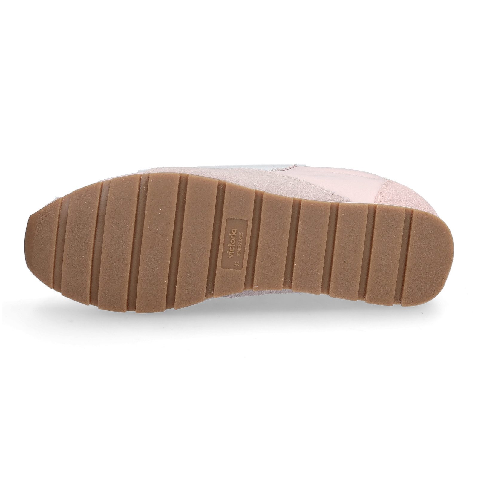 Victoria Aster Damen Sneaker Fersenpatch aus Glattleder in Kontrastfarbe
