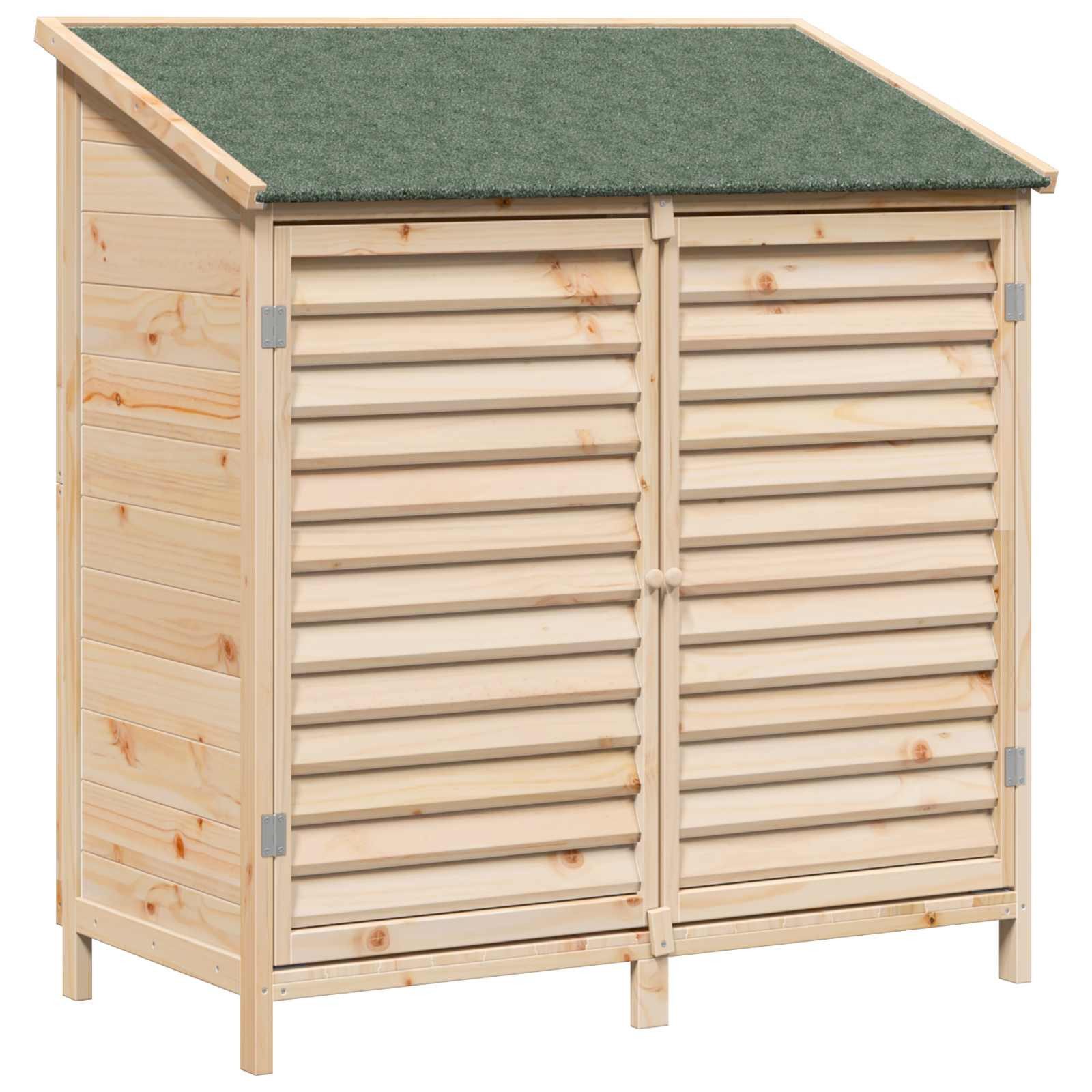 vidaXL Gartenhaus Garten Shed Natur 106 x 56 x 113,5 cm Massivholz aus Fichte