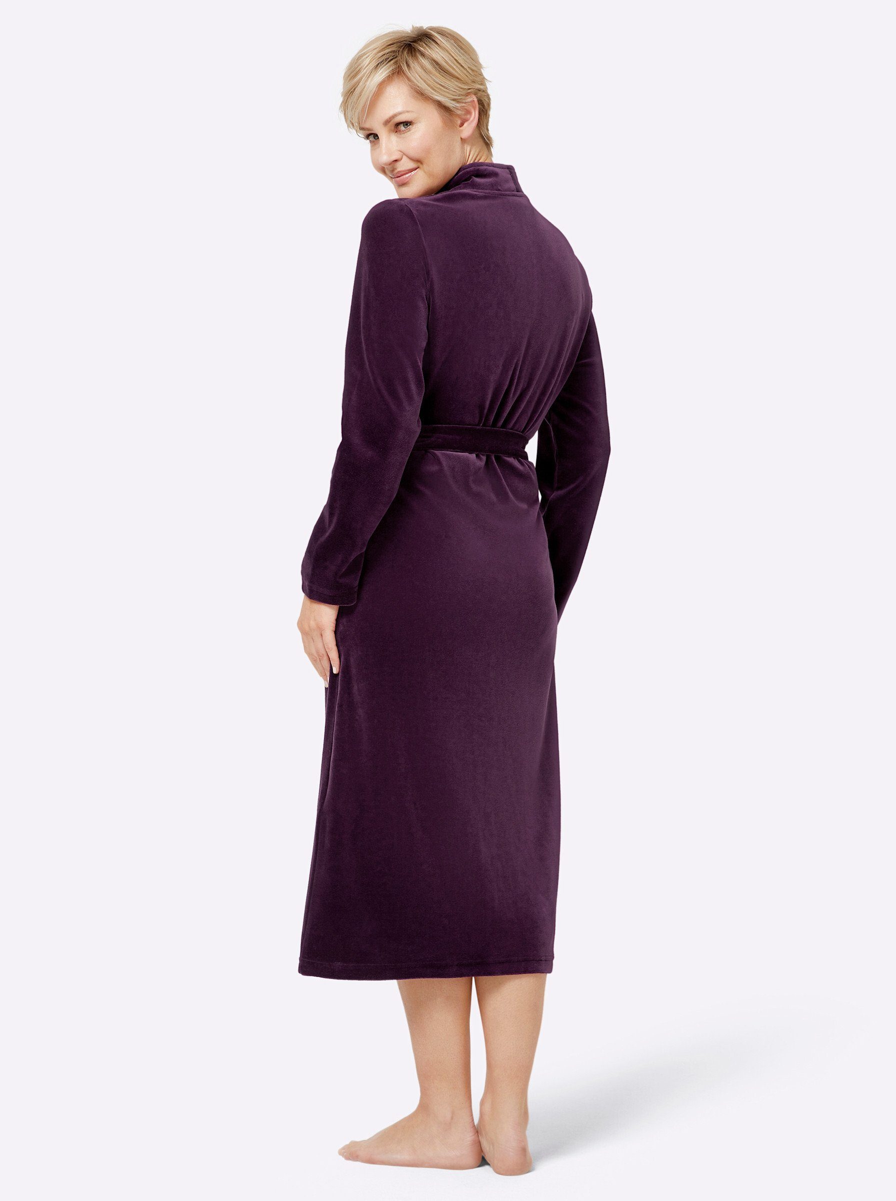 Miss Ulrike Morgenmantel Morgenmantel ., Baumwolle, Nicki günstig online kaufen