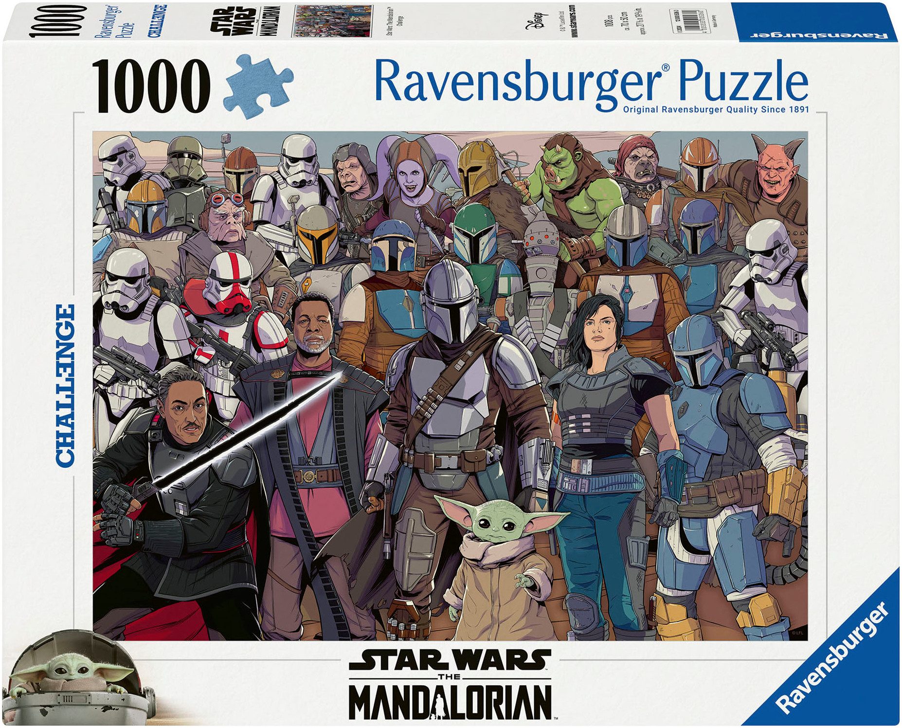 Ravensburger Puzzle Challenge, Star Wars Mandalorian, 1000 Puzzleteile, Mad günstig online kaufen