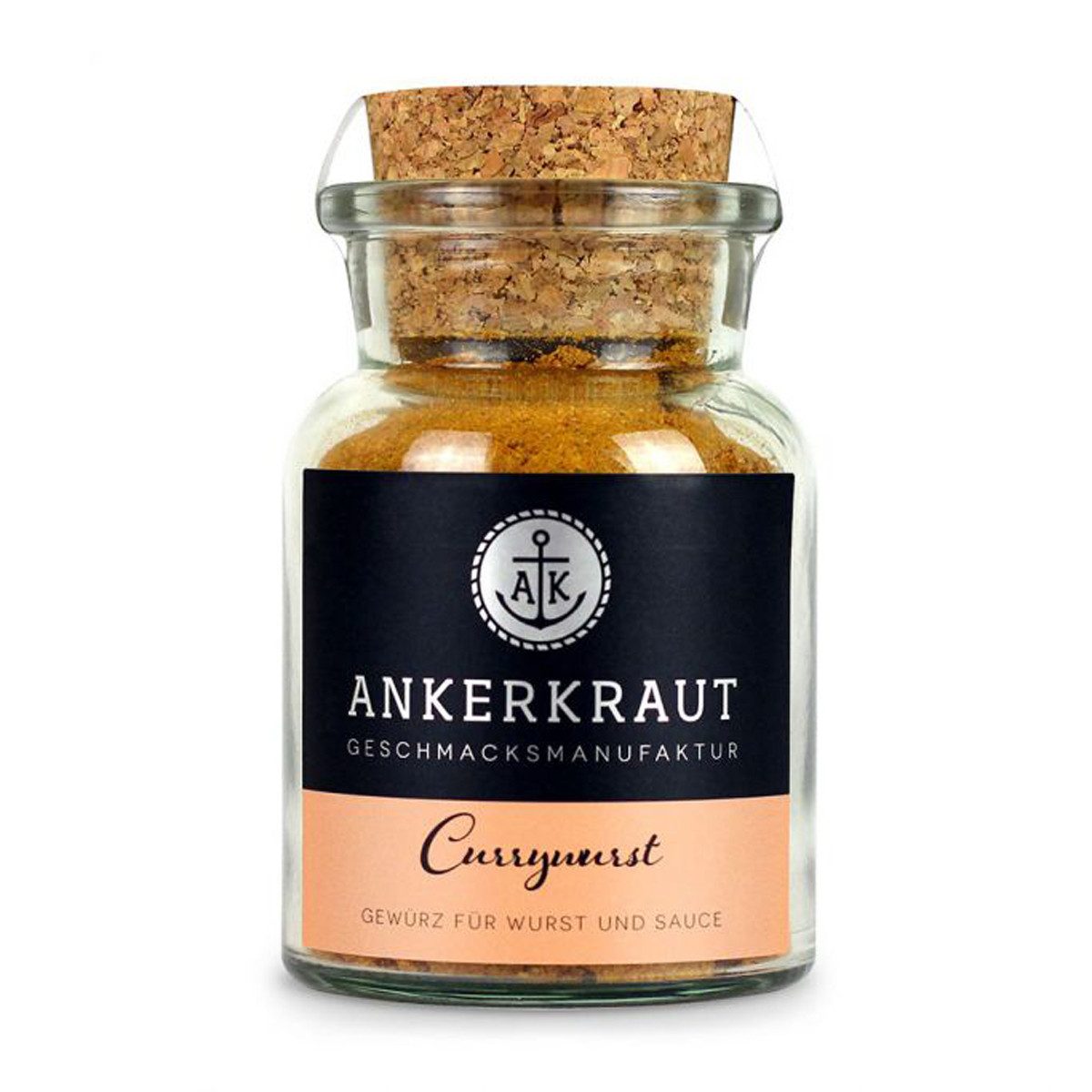 Ankerkraut Gewürz, Ankerkraut Currywurst Gewürz für Wurst und Sauce im Korkenglas 100g