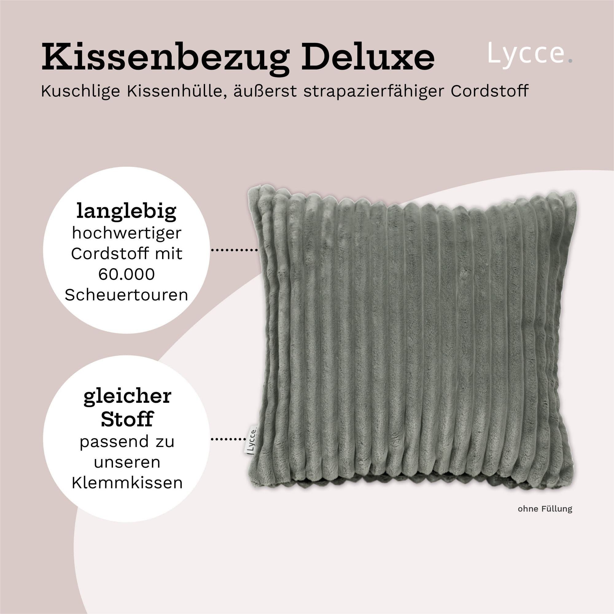 Lycce Dekokissen Kissenbezug Deluxe aus extra günstig online kaufen