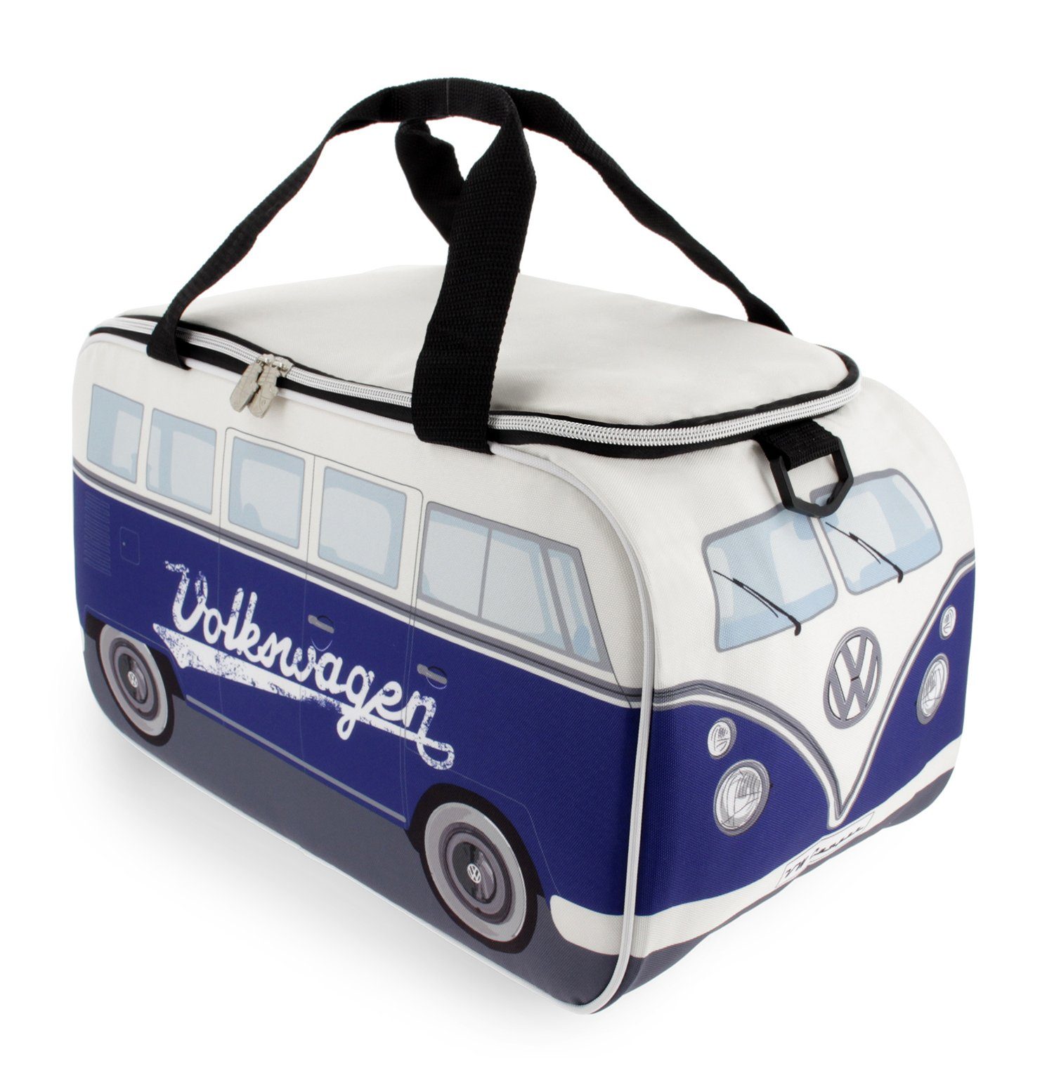 VW Collection by BRISA Kühltasche Volkswagen Thermotasche im T1 Bulli Bus Design, 25 l, isolierte Picknick-Tasche, 25L