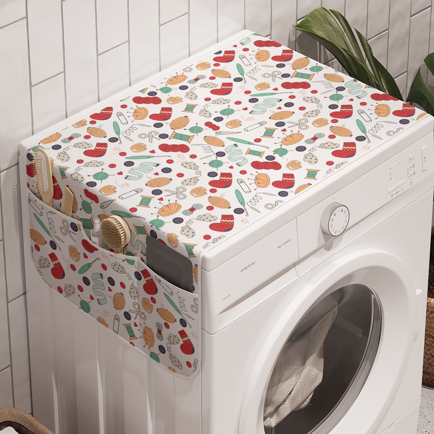 und Waschmaschine Abakuhaus Hobby Trockner, für Badorganizer Supplies Kunsthandwerk Anti-Rutsch-Stoffabdeckung Sewing