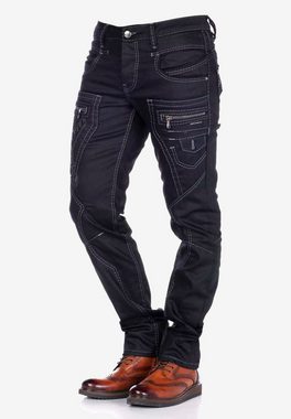 Cipo & Baxx Bequeme Jeans mit kontrastierenden Ziernähten