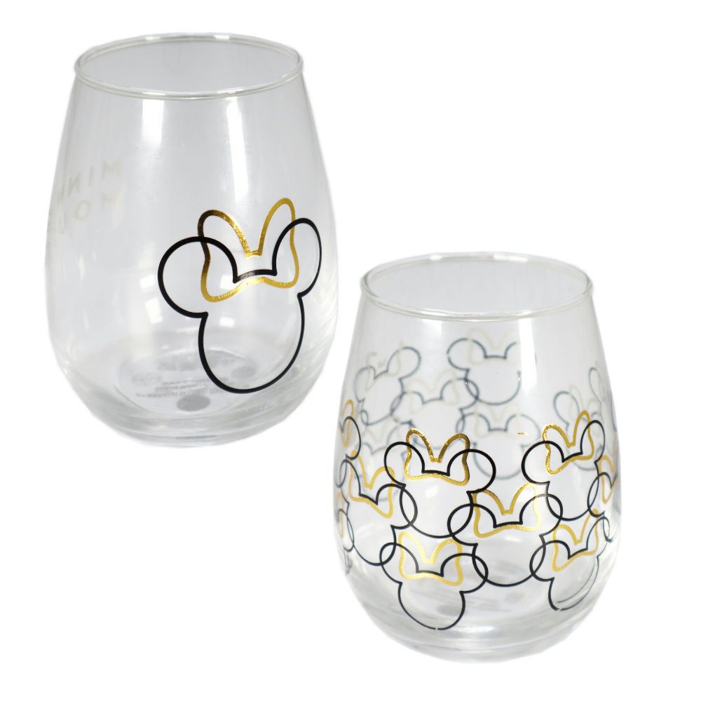 Disney Скло-Set Disney Minnie Maus 2-er Set Скло Trinkglas 510 ml Geschenkverpackung, Glas