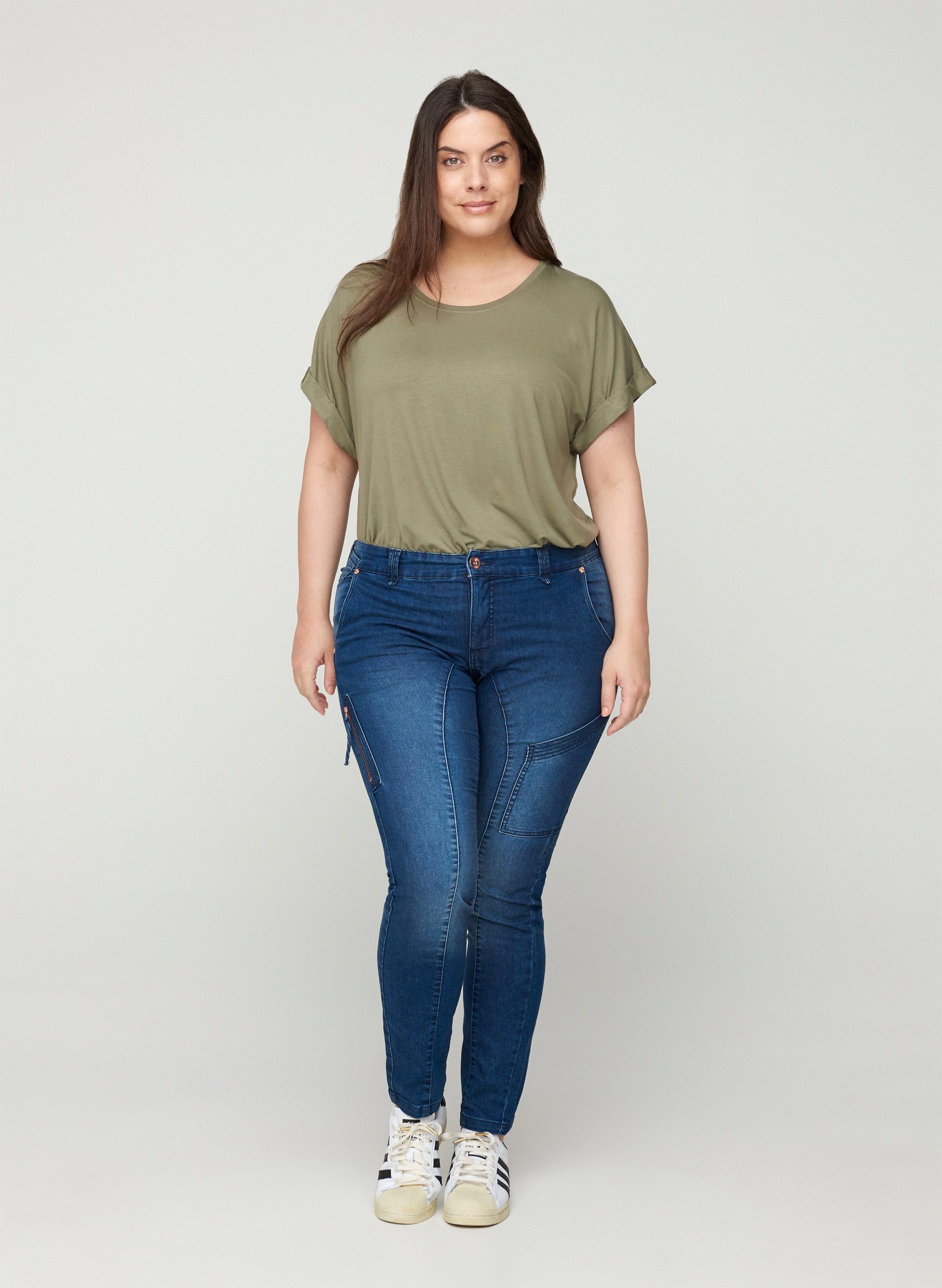Zizzi Slim-fit-Jeans Große Größen Damen Extra Slim Fit Jeans mit normaler  Taille online kaufen | OTTO