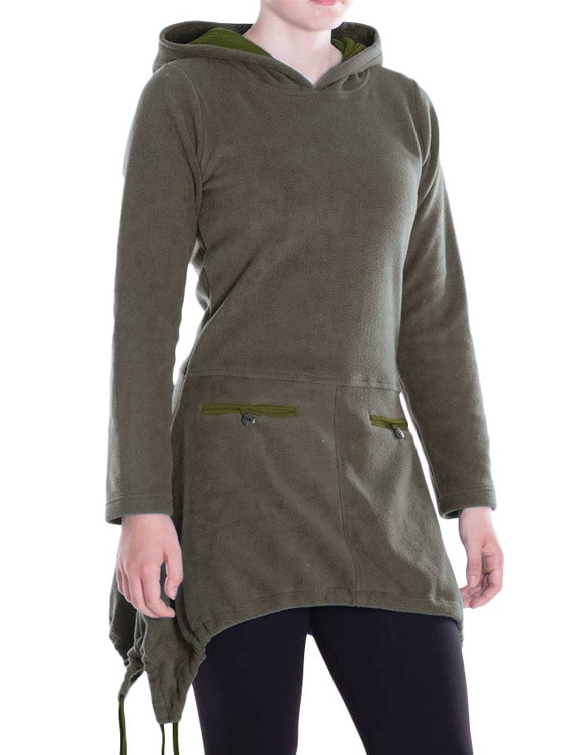 Vishes Zipfelkleid Extra warmes Damen Winterkleid günstig online kaufen