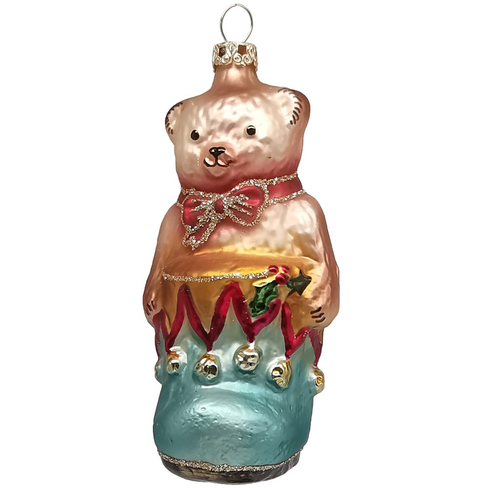 Thüringer Glasdesign Christbaumschmuck Bär im Schuh (1-tlg), mundgeblasen, günstig online kaufen